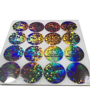 Custom Security Holographic Label Stickers Adhesive And Void For Seal Void