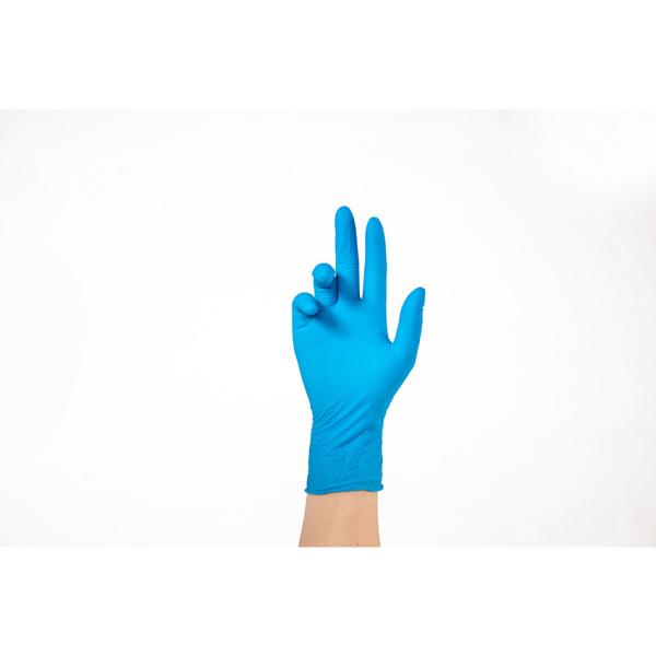 Buy Blue Kitchen Chemical Resistant Disposable Nitrile Gloves 9inch Non Medical at wholesale prices
