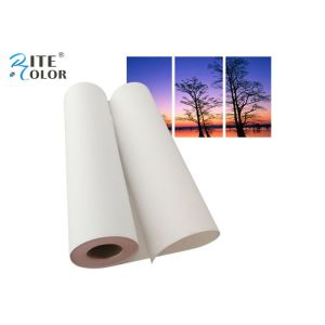China Matt Pigment Artist Inkjet Poly Cotton Canvas Paper 44 Inch 30m For Printing on sale