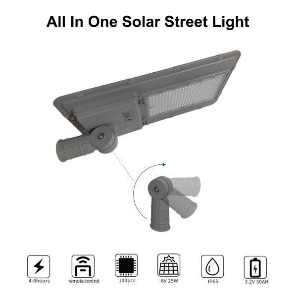 Intergrated Lamp LED Solar Street Lights Outdoor 100w Motion Sensor
