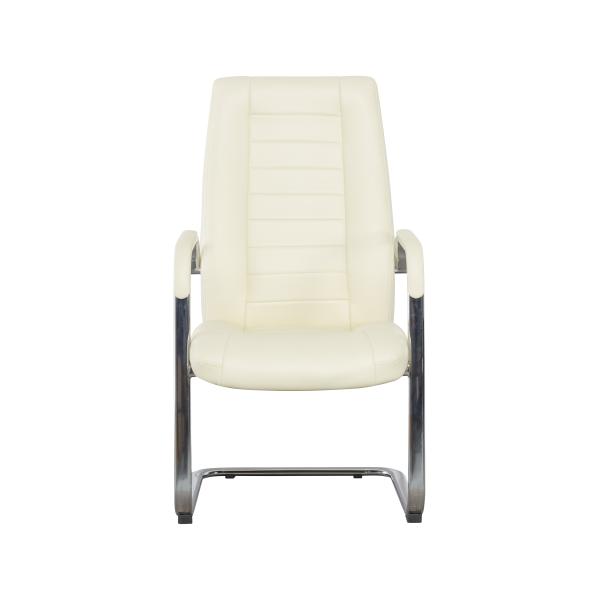 Unique Design Pu/Half Leather Chair For Office Visitor Chair Without Wheels