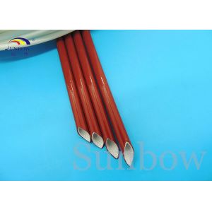 Insulation type Silicone Fiberglass Sleeving / Flame Retardant industrial