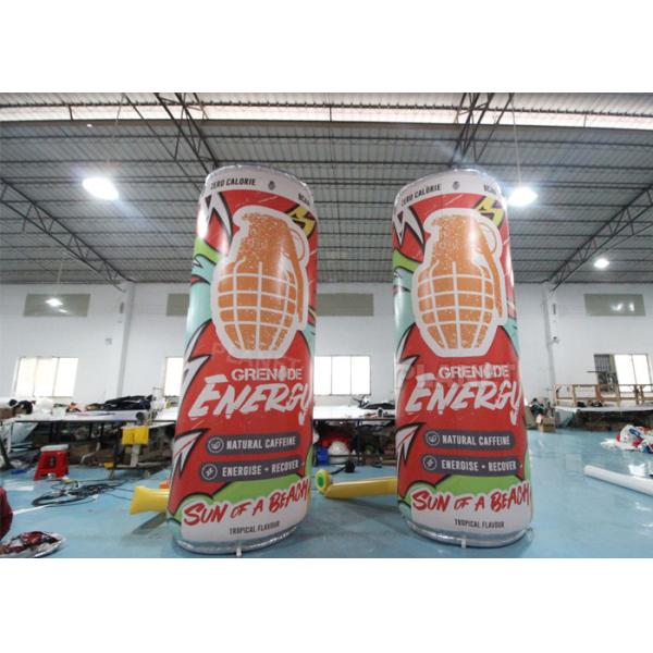 Buy Tarpaulin Drinks Zip Top Inflatable Advertising Can With Blower at wholesale prices