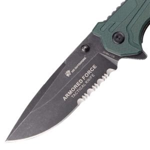 Armored 7.3 Inch Stainless Steel Dagger Knives Walnut Handle