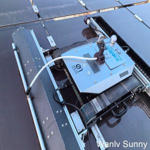 Physical Cleaning Principle Crawler Cleaning Robot for Large Area Solar Panel