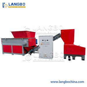 Single Shaft Plastic PE PP BOPP Film Shredder Machine