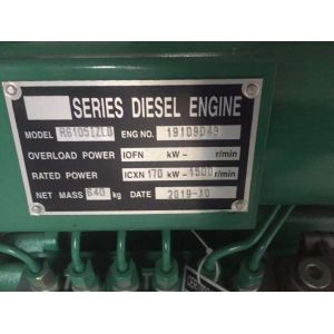 Water Cooling System 150KW Weifang Diesel Generator Set for Real Estate Backup