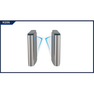 Brushed Movement of Flap Barrier Gate Turnstile Access Control Stainless Steel