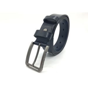 China Alloy Pin Buckle 100cm 3.5cm Mens Leather Dress Belt on sale