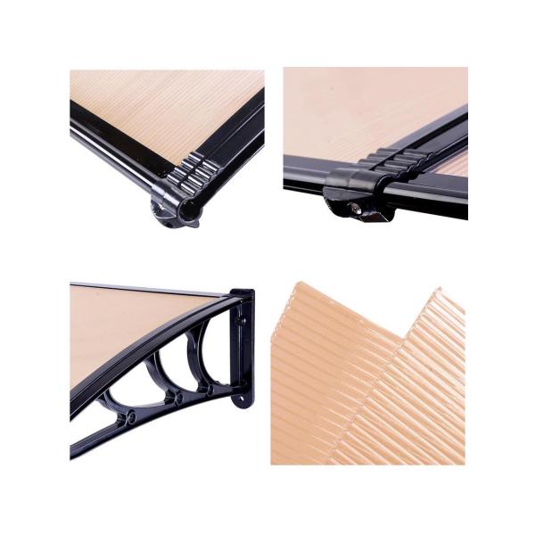 Durable Solid Polycarbonate Awning , PC Door Canopy Patio Cover Long Life Span