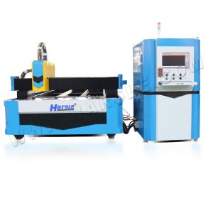 HARSLE Closed Type CNC FIBER Laser Cutting Machine with exchangeable table