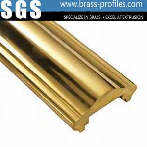 Buy Good Design Extruding Brass Hand Rails With Polishing Process at wholesale prices