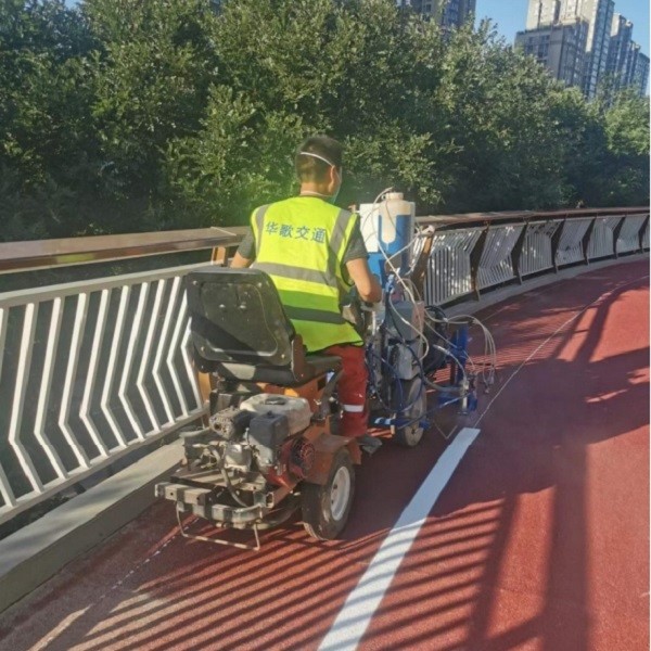 Buy MMA + BPO double components spraying pavement line marking machine at wholesale prices