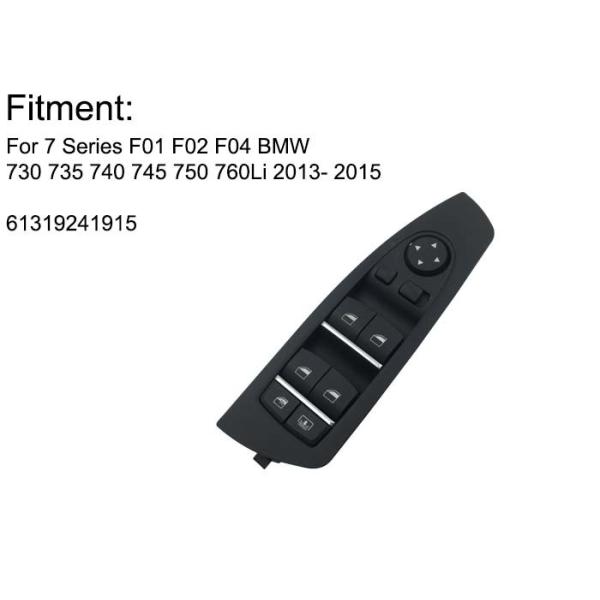 Multifunctional Master Window Control Switch For 61319241915 7 Series F01 F02