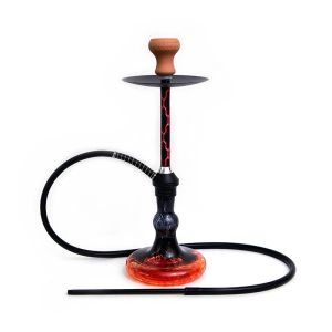 Silicone Single Hose Hookah KTV Aluminum Alloy Metal Glass Shisha Hookah