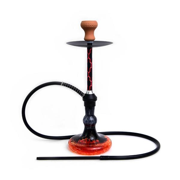 Buy Silicone Single Hose Hookah KTV Aluminum Alloy Metal Glass Shisha Hookah at wholesale prices