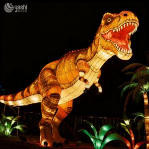 Waterproof Dinosaur Lanterns for Outdoor Decoration, Dinosaur Sculptures for Theme Parks and Shopping Malls