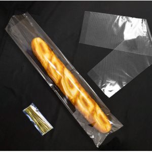 Long Baguette Plastic Bread Bag Packaging Pouch Recyclable Customized