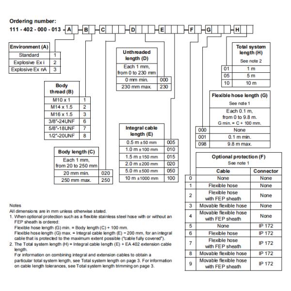 TQ402 111-402-000-013 For Measuring Relative Vibration And Axial Position Of Rotating Machine Shafts Automation