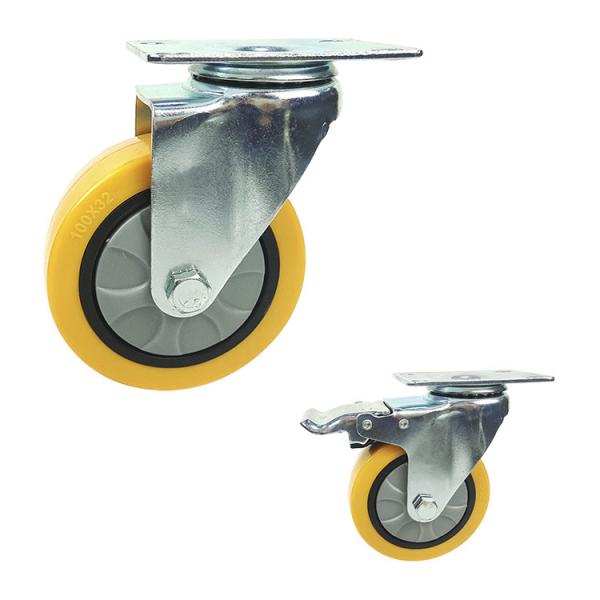 Buy OEM 4" Industrial Medium Duty Casters With Bearing Covers at wholesale prices