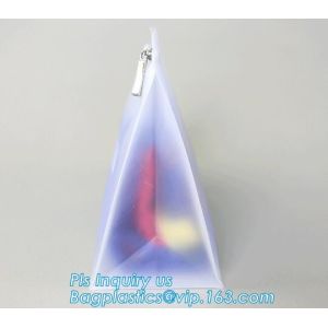 slider bag /clear waterproof cosmetic packaging bag, slider bag plastic zipper
