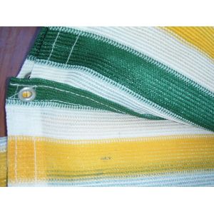 Anti UV Color Strip Balcony Shade Net , Outdoor Plastic Fence Netting