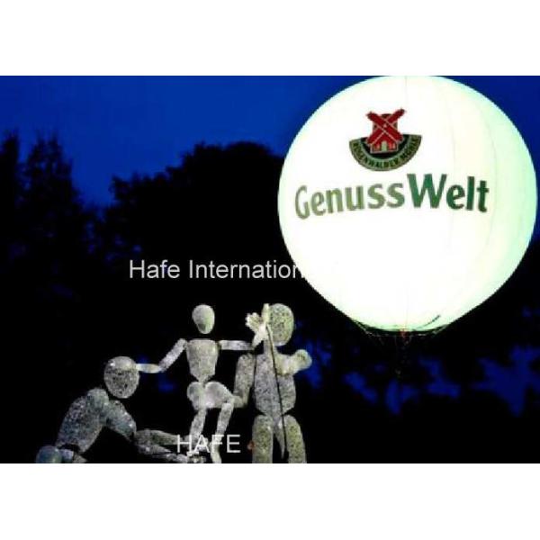 Flying Advertising Floating Helium Balloon Lights 3M 9.8ft With Metal Halide Lamp