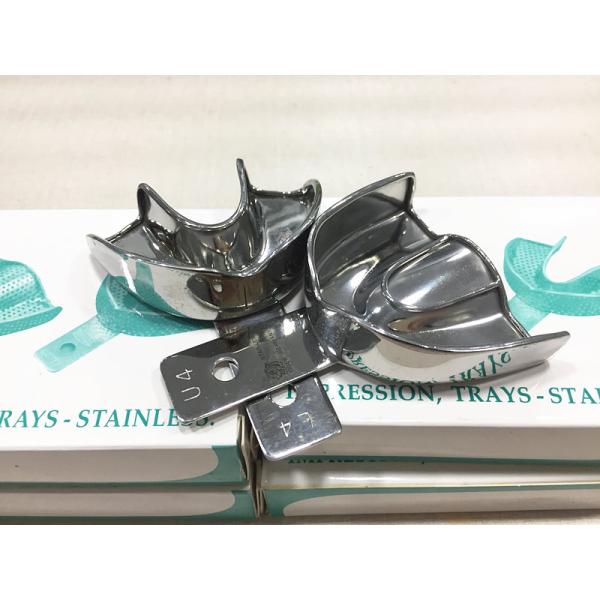 Stainless Steel Dental Impression Trays Autoclavable No Perforated High Strength