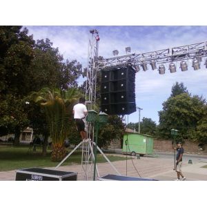 Professional Line Array Speakers Dual 12'' Powered Musical Instrument , Active