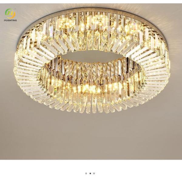 JYLIGHTING Light Luxury LED Crystal New Round Living Room Simple Modern Bedroom Home Restaurant Ceiling Lamp