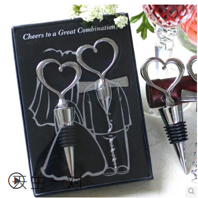 Buy New creative gift product wedding gift stainless steel bottle opener+stopper at wholesale prices
