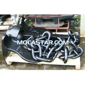 Marine Black Stud And Studless Link Boat Anchor Chain For All Size Marine Ship