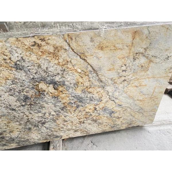 Luxury Gold Granite Stone Big Slabs Honed Polished for Villa Staircase Graphic Design