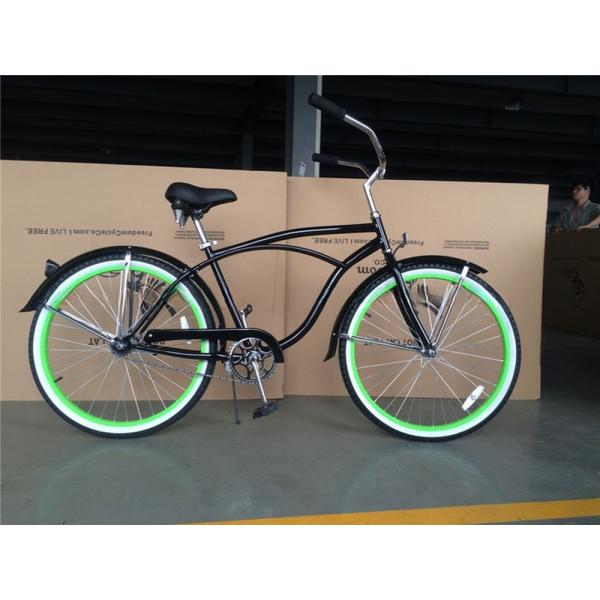 26*2.125 Tire Vintage Style Adult 26 inch Single Speed Retro Chrome Beach Cruiser Bike Bicycle