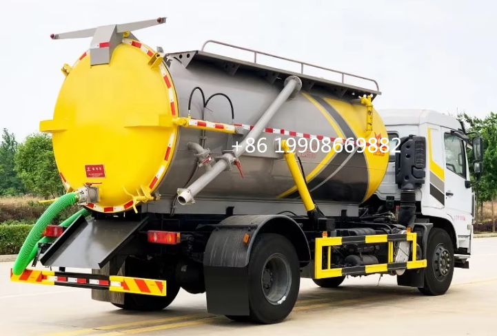 Dongfeng 4x2 Driver 8000L Sewage Suction Truck with Vacuum Pump for Sucking