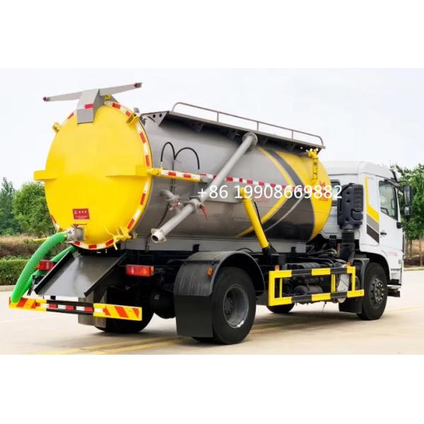 Dongfeng 4x2 Driver 8000L Sewage Suction Truck with Vacuum Pump for Sucking Waste Water Vacuum Sewer Tanker Suction Truck