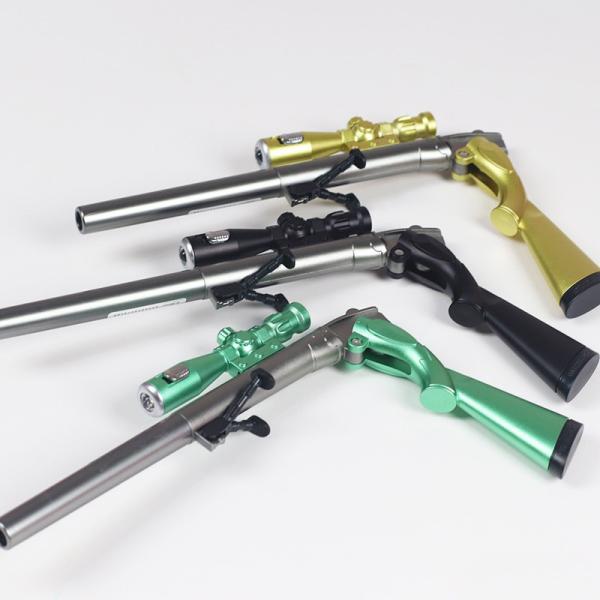 Gel-Ink Toy Gun Shape Writing Pens for Stationery 0.38mm Black Ink 240M Writing Length