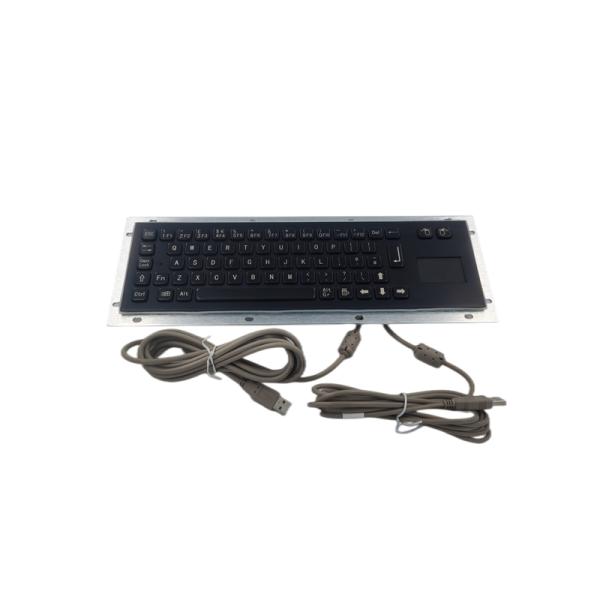 Ip65 Stainless Steel Black Metal Keyboard With Touchpad Self Service Kiosk Input Device