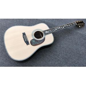 41 inch acoustic guitar,Real Abalone inlays and binding,Ebony fingerboard