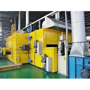 Adjustable teflon fiberglass belt hot air thermal bonding oven with air and