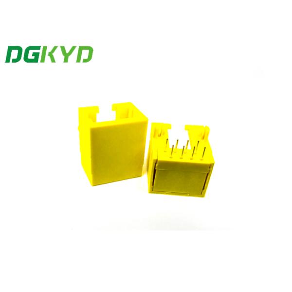 DGKYD56221118IWB1DY1027 Rectangle Single Port RJ45 Socket 15.2 *17.8* 11.7mm RJ45 Without Transformer