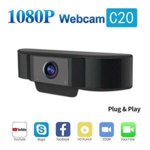 plug and play 1080P HD Webcams Computer Web Cam Live Streaming Webcam with Dual