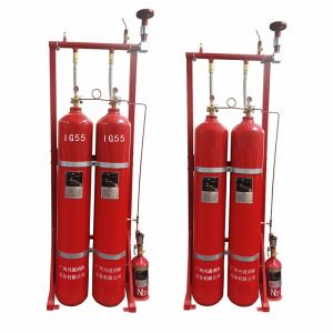 Environmental Protection with Inert Gas Fire Suppression System in Red