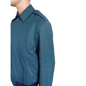 Blue Fabric Standard Military Issue Jacket With 2 Pockets Waterproof Breathable
