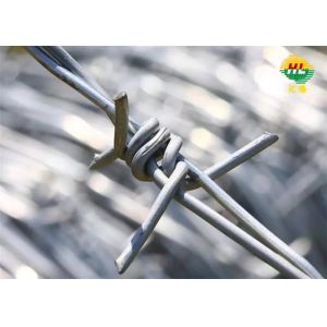Double Twisted Galvanized Iron Barbed Wire 200m Length Roll