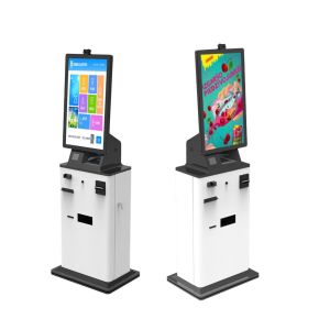 Stand Floor Self Service Kiosk , Terminal Multifunctional Kiosk Equipment