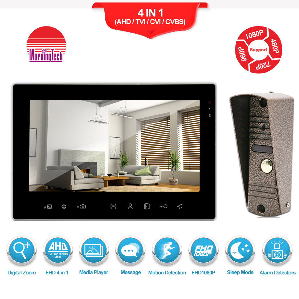 Quality Fashionable Design 7 Inch Sensor's Button Video DoorPhone Intercom System, color video door bell for sale