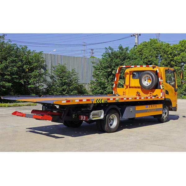 SHACMAN 4x2 Wrecker Truck 6.5 Tons One Tow Two Vehicle Flatbed Wrecker Road-block Removal Truck