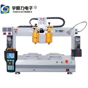 Full Automatic Double Platform Melt Adhesive Dispensing Robot Dispenserzhh
