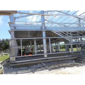 Hot Dip Galvanized steel frame warehouse Q235 material Welding Connection